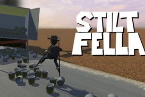 高跷男踩竹马/Stilt Fella